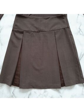 Designer Box Pleat A Line Skirt